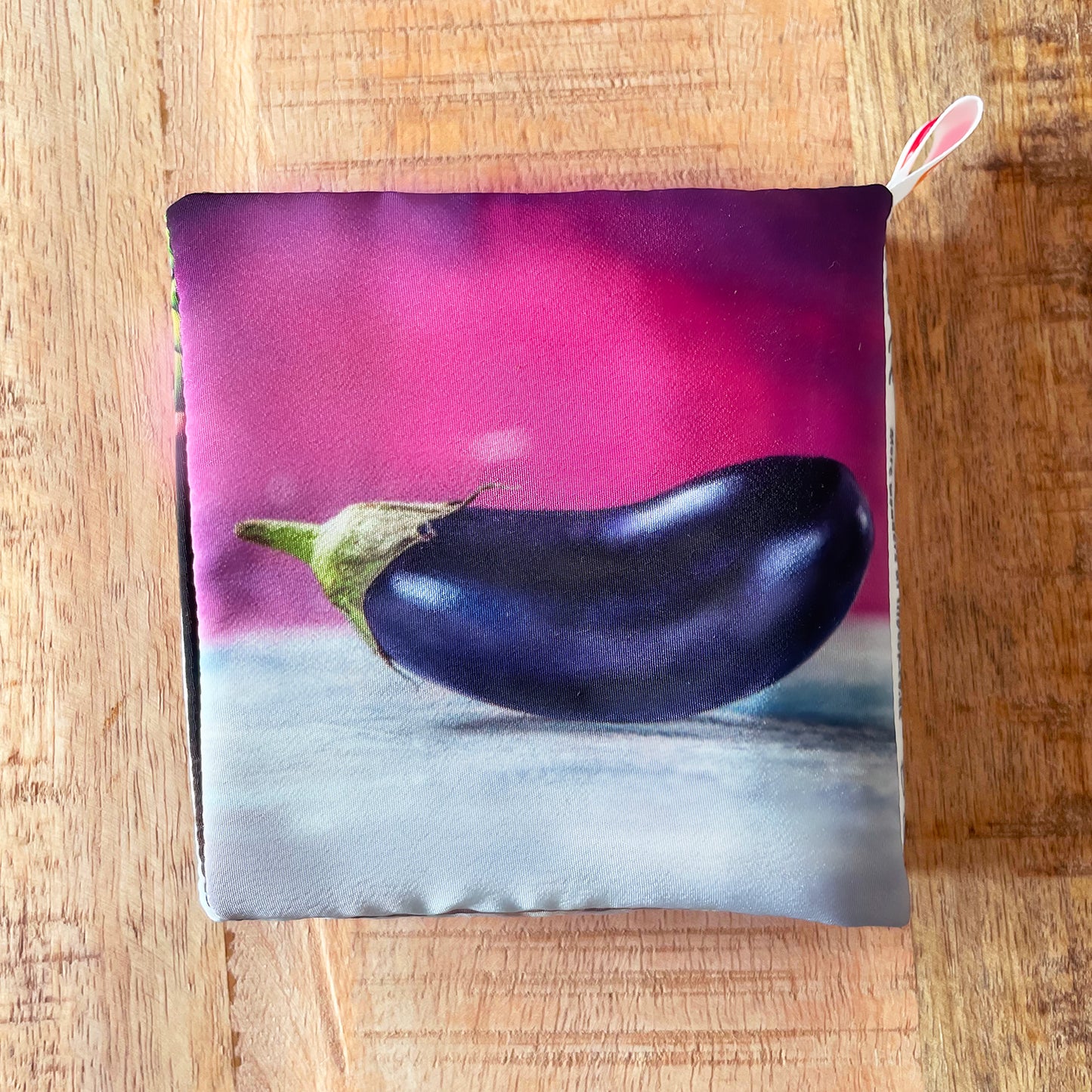 CHEEKY VEGGIES - Soft Fabric Baby Book Real Vegetable Images - OEKO-TEX®